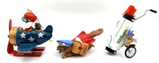3 Aviation Ornaments 2 Keepsakes 1 Christmas Charmer Gopher Fun & Santa Delivery
