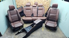 07-13 Bmw E70 X5 Front Rear Seats And Door Panels Complete Set Leather Brown Oem