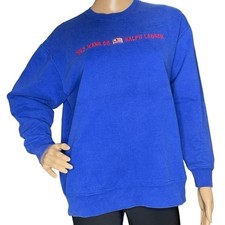 Vintage 1990s Polo Jeans Co Ralph Lauren blue flag sweatshirt small