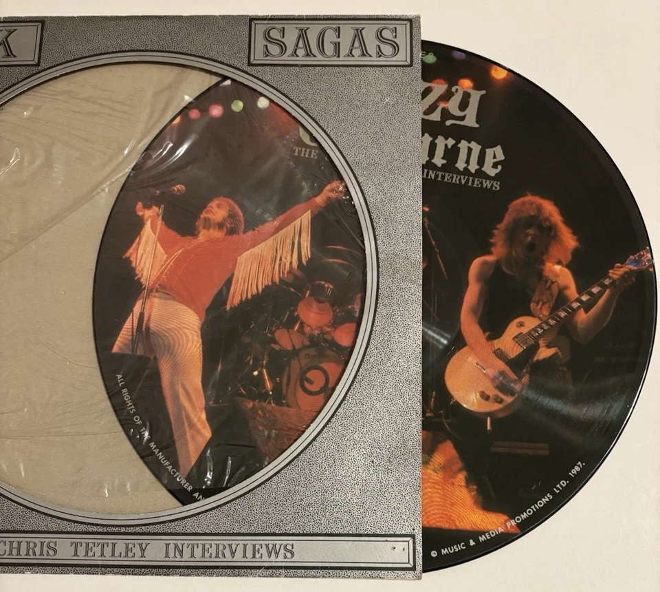 OZZY OSBOURNE Import Picture Disc LP  1988 FREE SHIP! Randy Rhoads Black Sabbath - Image 3 of 4