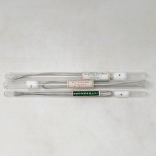 3 x Vintage French Glass Ampoules Stainless Steel Wire Sterilized in Autoclave