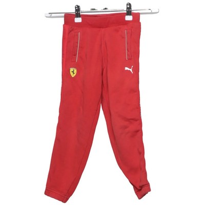 Puma x Ferrari, Jogginghose, Größe: 116, Rot, Baumwolle, Einfarbig, Jungen #vHT