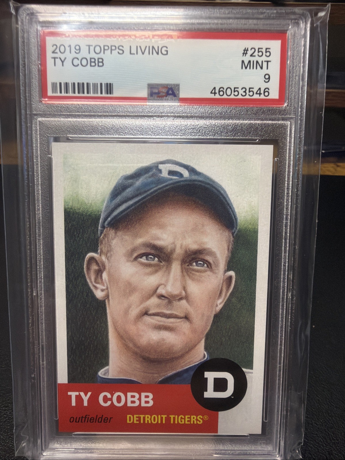 2019 Topps Living Set Online Exclusive /3691 Ty Cobb #255 PSA 9 HOF A2 view 1