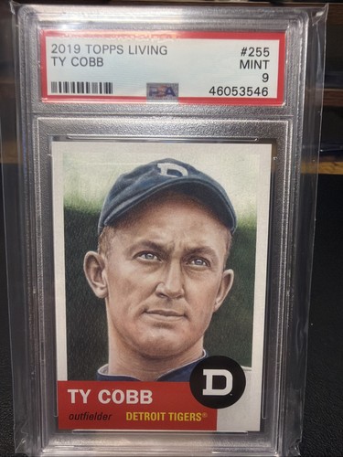 2019 Topps Living Set Online Exclusive /3691 Ty Cobb #255 PSA 9 HOF A2