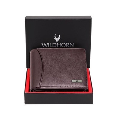 Genuine Leather Bifold Wallets For Men RFID Blocking Men's  Dark Brown Wallet
