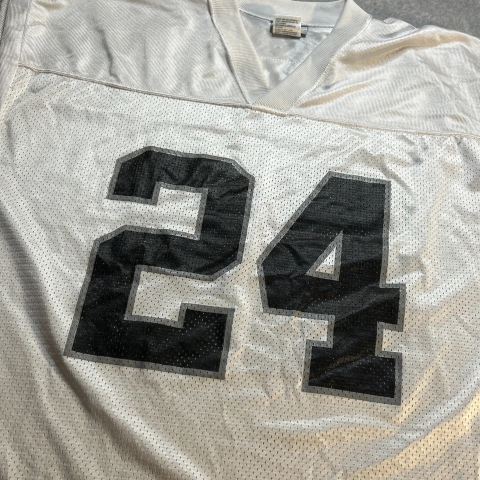 锐步 NFL Charles Woodson 奥克兰突袭者队球衣 #24 - 男式 XL 码 — 第 3/4 张图片