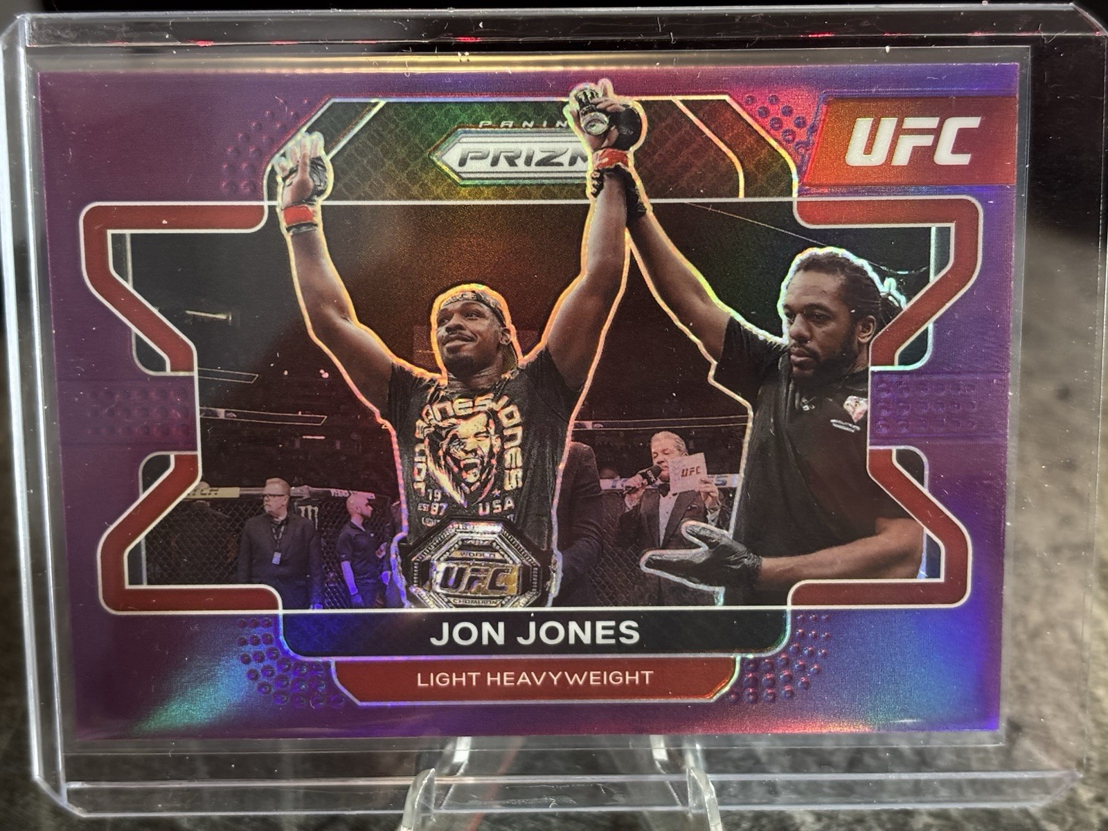 2022 Panini Prizm UFC - Jon Jones #4 Purple Prizm /149