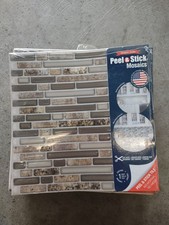 38 Peel and Stick Tiles 3D Art Self Adhesive Backsplash Chesterfield Linear New