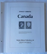 STANLEY GIBBONS/DAVO 'CANADA' 1962-76 2-PEG HINGELESS STAMP ALBUM PAGES, VGC