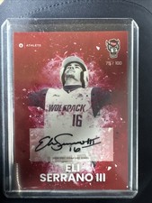 2024 Onit NC State Baseball Eli Serrano III On Card Autograph #/100 #101