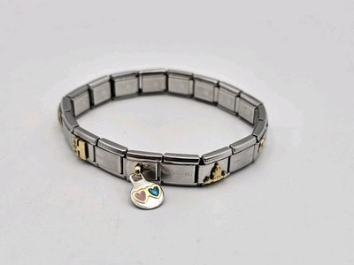 Nomination Armband mit 9 Charms aus Gold!
