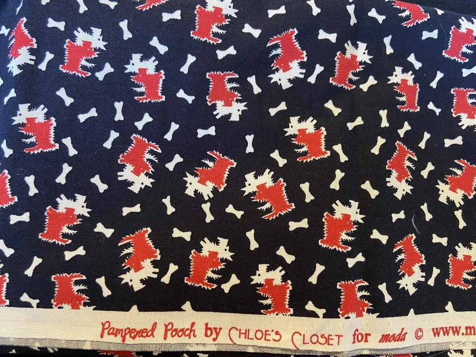 Pampered Pooch By Chloe’s Closet For Moda. Bundle Of 6 OOP Fat Quarters - Image 3 of 3