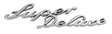 1941 1942 Ford Super Deluxe Front Fender Emblem Script Lettering 11a-16079