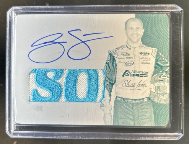 2016 National Treasures Brian Scott Timelines Druckplatten Patch Auto #1/1