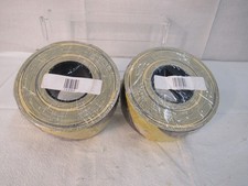 Industrial Hazard Safety Tape Roll Yellow/Black 2.83" x 60 yds Caution Lot of 2