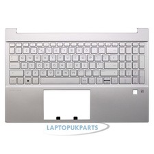 Passend für HP Pavilion 15-EH0950ND Silber UK Handauflage Abdeckung Top Case Tastatur