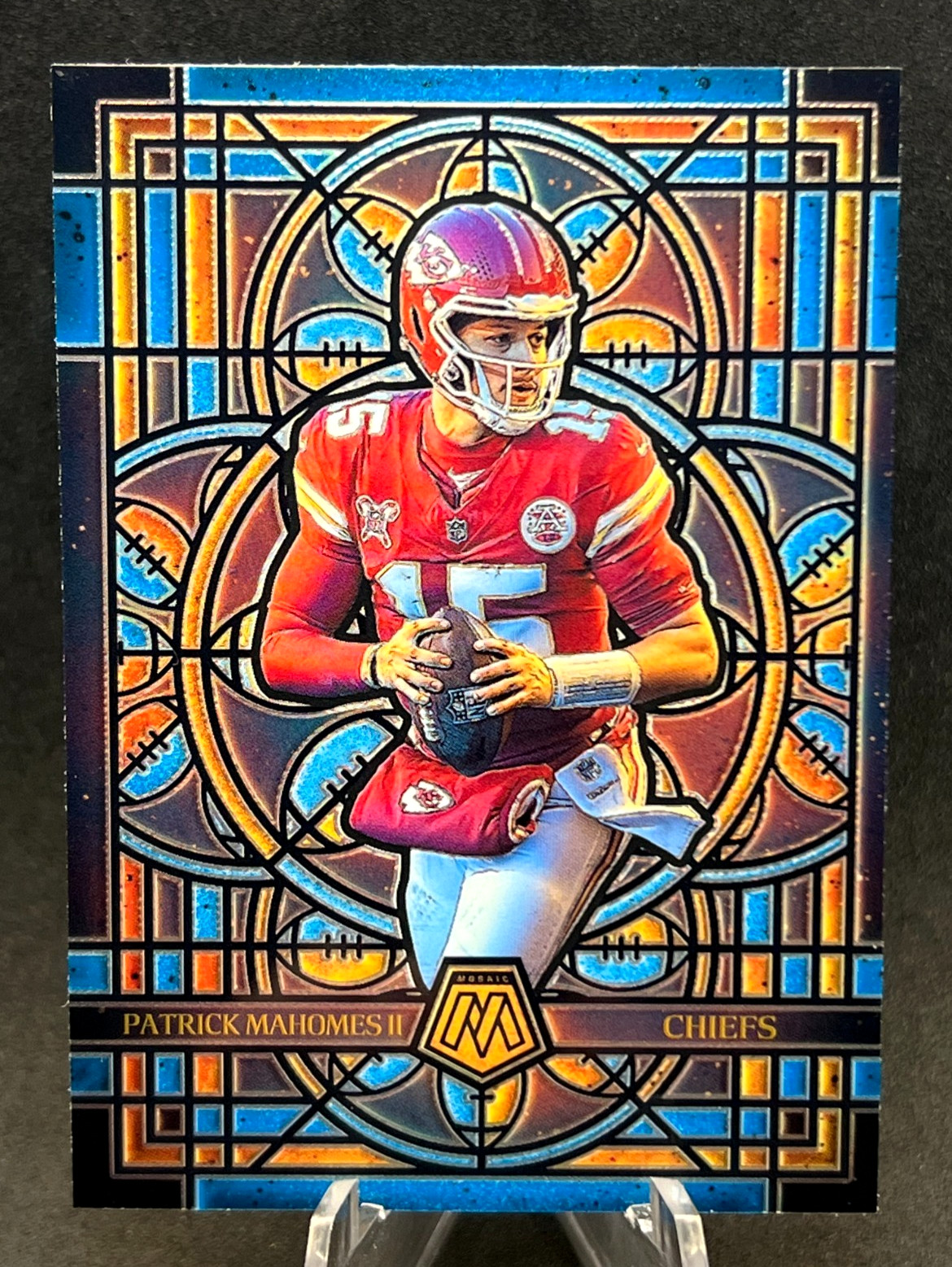 2025 Panini Mosaic - Stained Glass Patrick Mahomes II SG #13 - Case Hit - CHIEFS