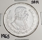 Mexico 1 Peso 1965 Jose Maria Morelos .100 Coin Silver, Plata .100, KEY-DATE. — photo 4