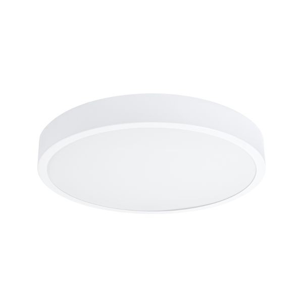 Plafonnier LED Onyx 50 Blanc en Aluminium : Solution Éclairage Puissant sans Éblouissement