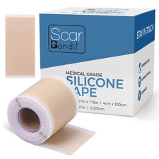 Scarbandit Silicone Scar Tape   Reusable Scar Sheets for Surgical Scars, Kelo...