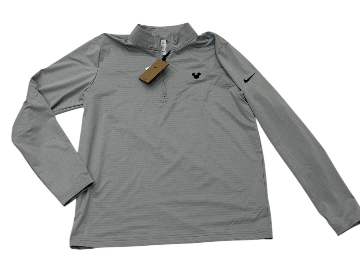Disney Mickey Nike Dri Fit Half Zip Pullover-Grey XL or XXL | eBay