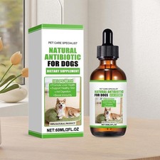 Dog Antibiotics,60ml Antibiotis for Dogs,Natural Dog Antibiotics Drops Support