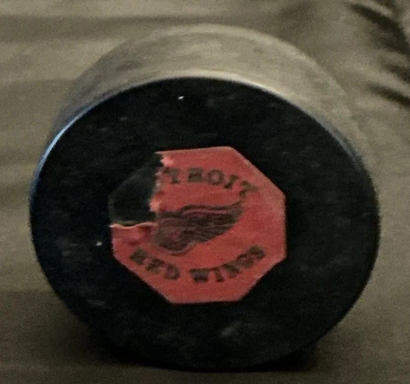 1964 NHL Original Detroit Red Wings Game Used Converse Rubber Puck - Image 2 of 4