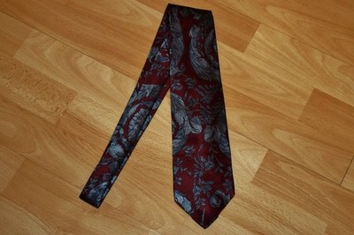 Neuwertige  GIANNI  VERSACE    Seiden Krawatte  blau rot  Herren  made in Italy