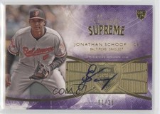 2014 Topps Supreme Simply Purple 1/25 Jonathan Schoop #SSU-JS Auto ti8