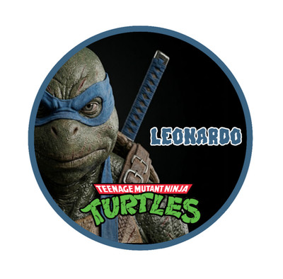 Teenage MN Turtles ''Leonardo'' - 4''  Handmade Vinyl Decal Vehicle Decor Cooler 26