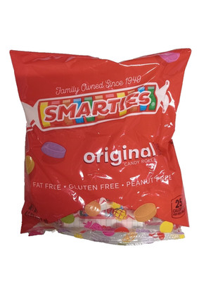 1 BIG BAG SMARTIES CANDY ROLLS SIX ASSORTED COLORS & FRUITY FLAVORS RETRO 