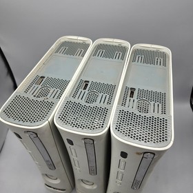 Lot of 3 Microsoft Xbox 360 Video Game Consoles - UNTESTED - For Parts or Repair