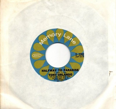 Tony Orlando:Halfway to paradise/Bless you:US Epic Memory Lane:Re-Issue