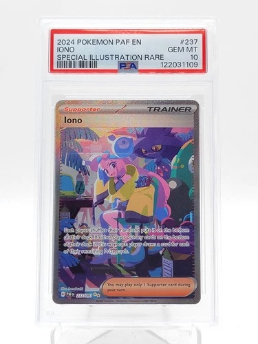 IONO 2024 POKEMON PALDEAN FATES SIR #237/091 TRAINER PSA 10 Q3963