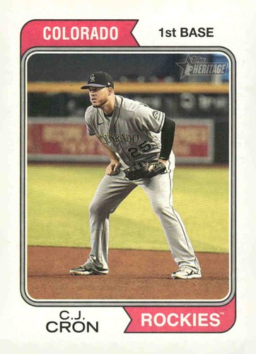 2023 Topps Heritage #126 C.J. Cron | Baseball Card