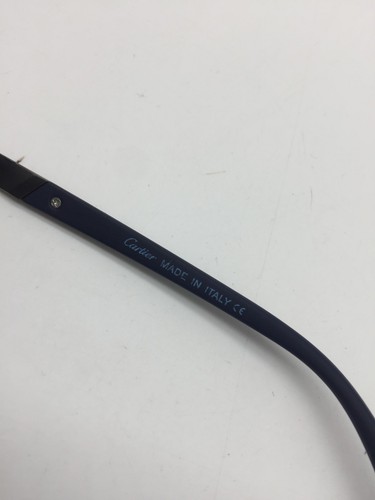 Cartier Sonnenbrille matt marineblau trendig 55-17-142 schwarze Gläser - Bild 8 von 9