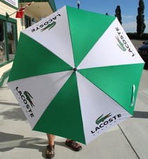 LaCoste Parfums Green  White Umbrella Green Alligator Crocodile NEW UNUSED