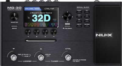  NUX MG-30 Modeler und Multieffekt E-Gitarre Effect Effektpedal Pedal Guitar