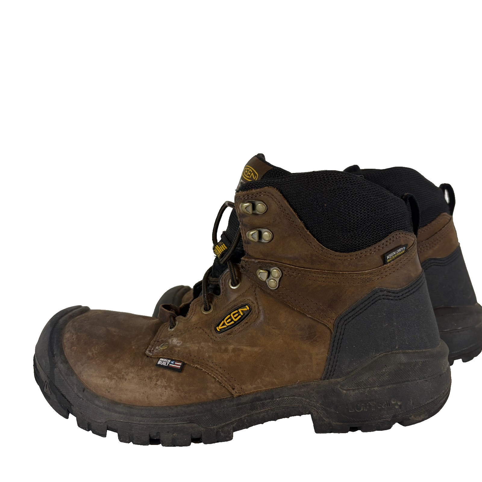 Stivali Keen Utility Uomo Taglia 13 EE Marrone Punta Acciaio Impermeabili Lavoro Pelle