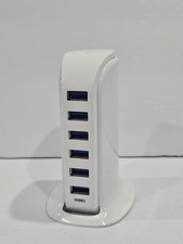     6-Port USB Charger Station Hub - 5V/5A Output - Universal Charging Dock   