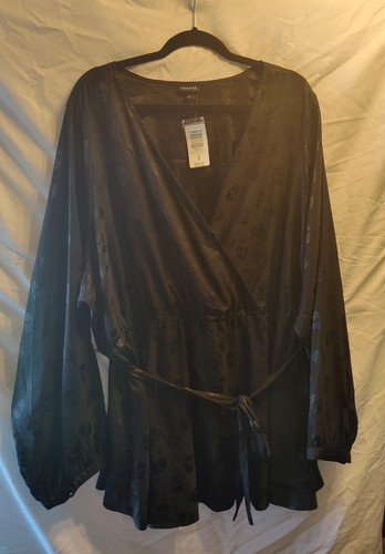 Chemisier Femme Attention Noir Taille XL - Sans Manches NEUF Avec étiquette