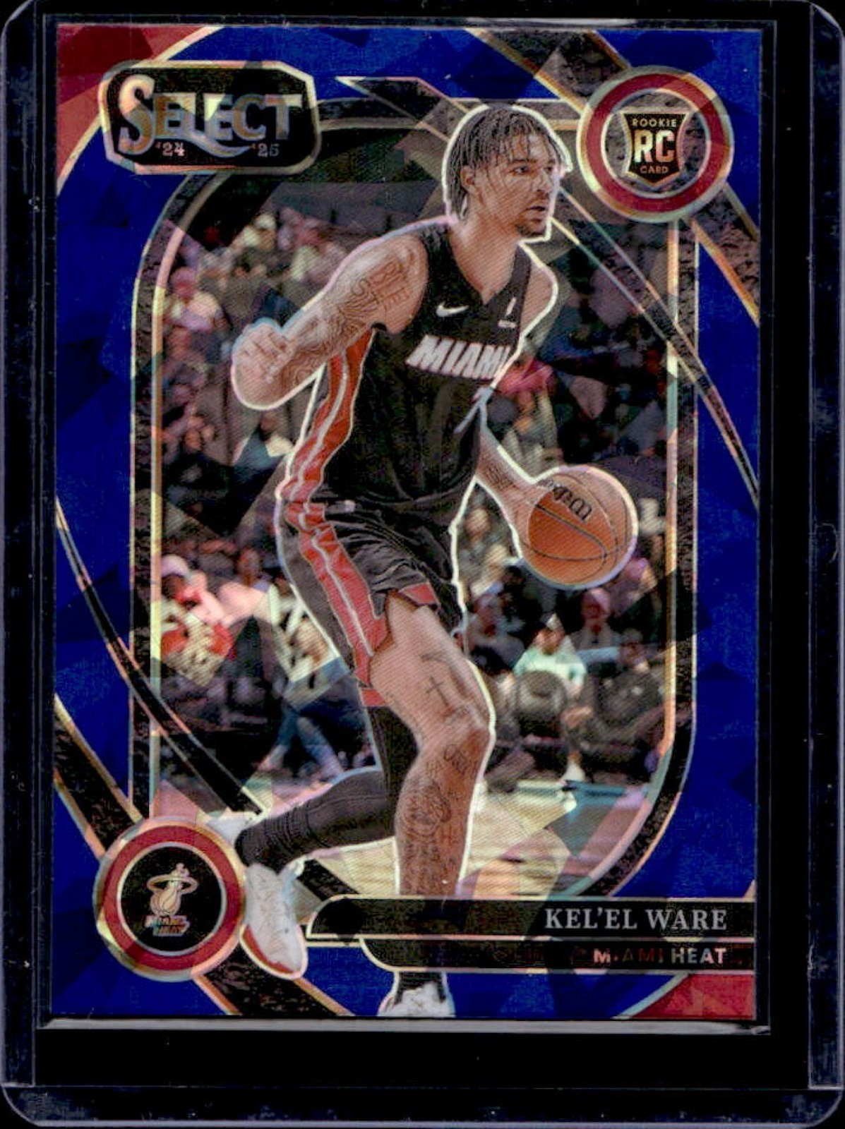 2024-25 Select Kel'el Ware Courtside RC Blue Cracked Ice Prizm #273 Heat