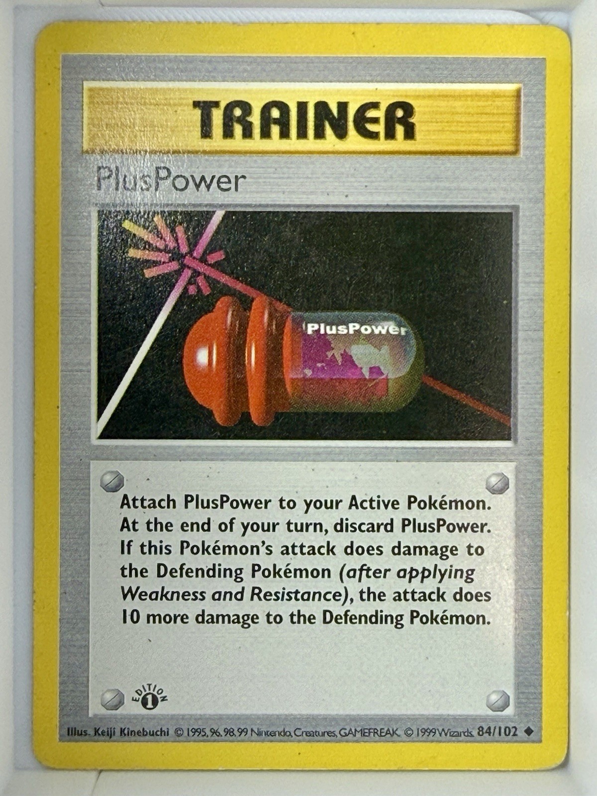 Pokémon PlusPower Trainer Base Set 1st Edition Uncommon 84/102 Wizards 1999