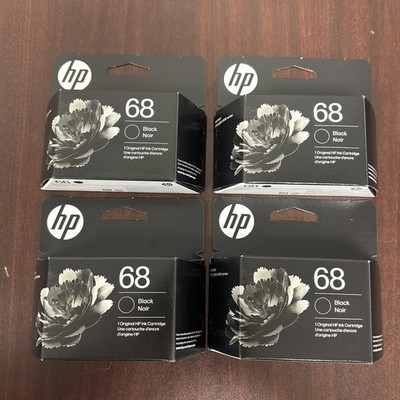 4 Pack - HP 68 Black Ink Cartridge 7FP21TN EXP 11/26