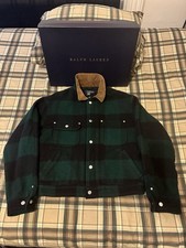 Polo Ralph Lauren Made In USA Wool Blend Trucker Jacket Fully Lined CLASSIC!!!
