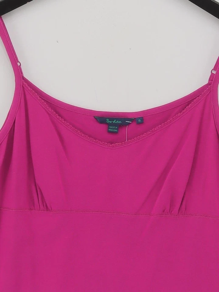 Camiseta para mujer Boden UK 18 algodón rosa con camisola de elastano Foto 3 de 4