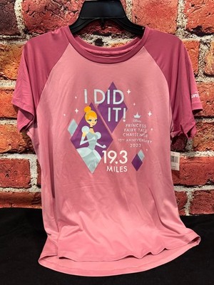 Disney 2023 Princess runDisney 19.3m marathon CINDERELLA SZ L NWT/MOS/READ!n2