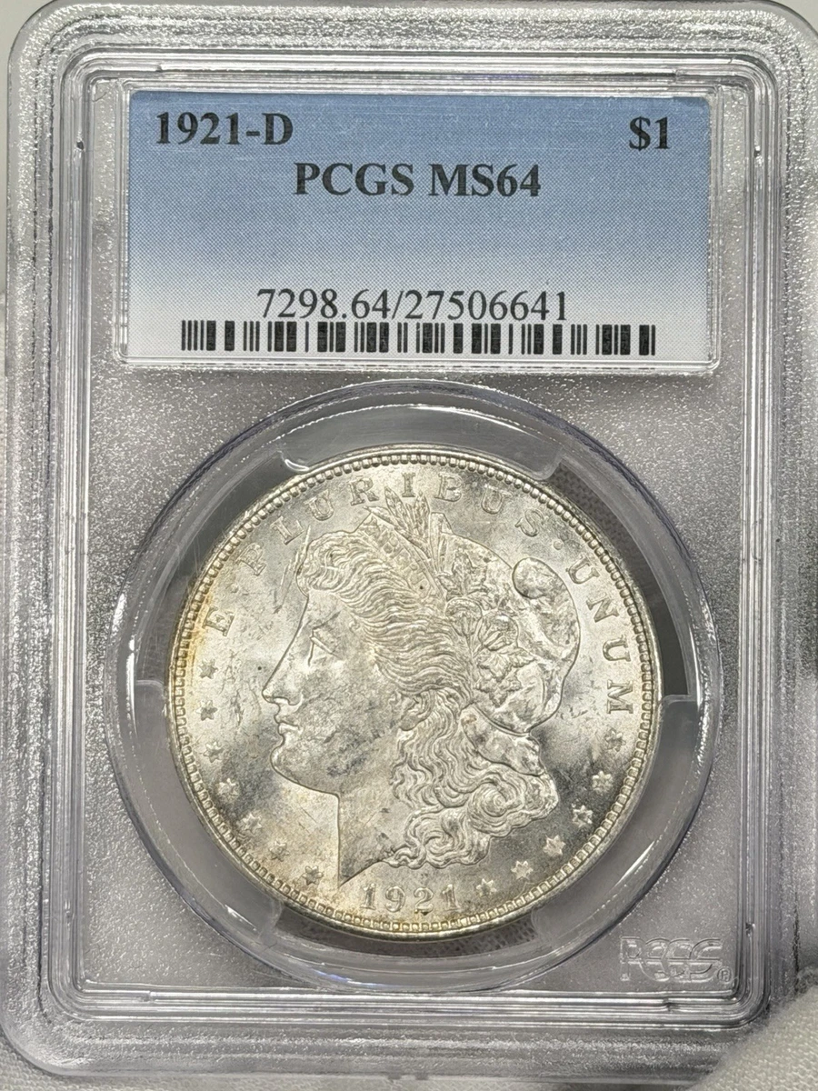 MS 64 Graded 1921 Year Morgan US Dollars (1878-1921) for sale | eBay