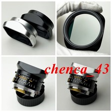Metal UV Filter Alloy Lens Hood for Leica Summilux M 35/1.4 Lens CNC Aluminium