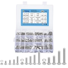 #4，#6，#8(D) Phillips Pan Head Machine Screws 600Pack